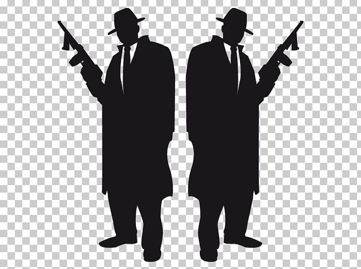 Silhouette Gangster Drawing Illustration PNG, Clipart, Animals, Black ...