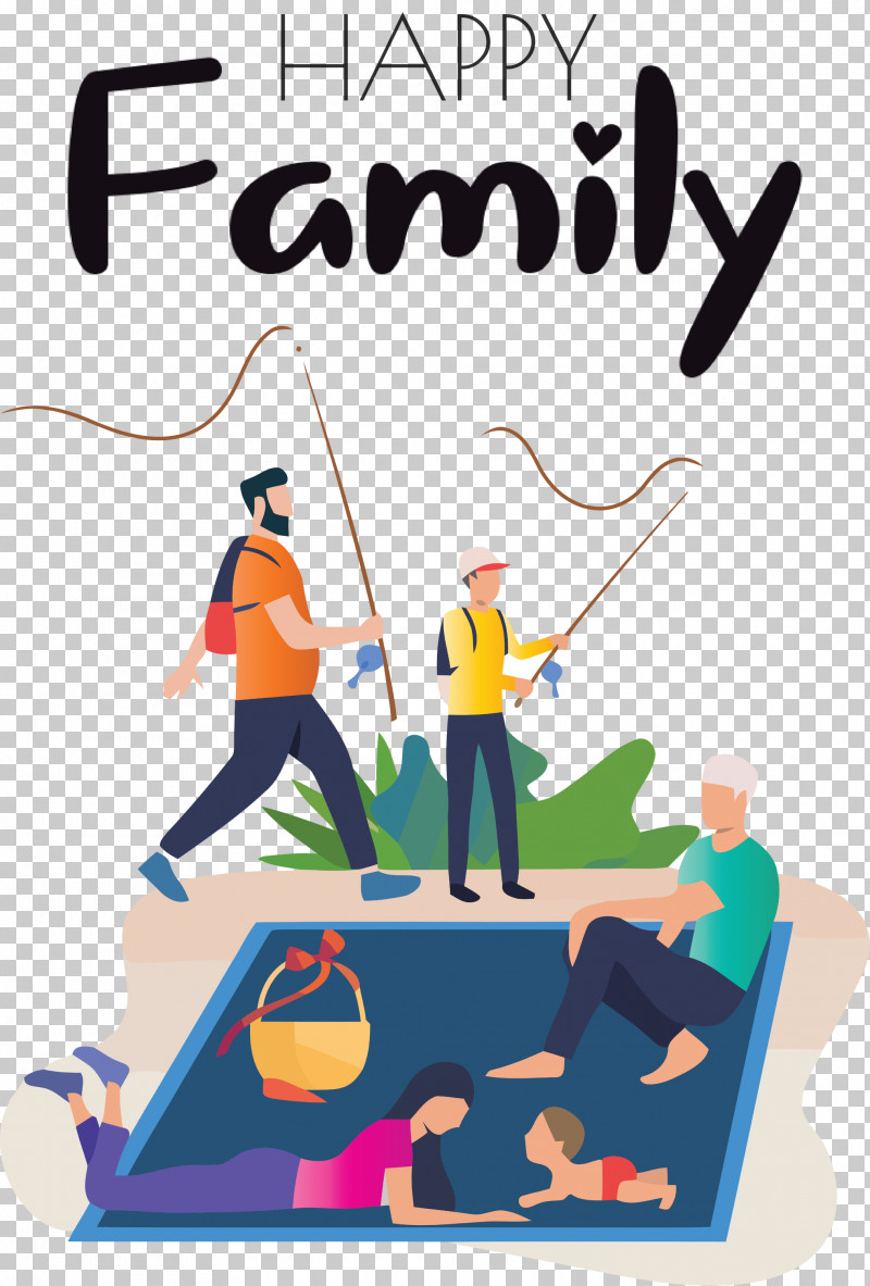 Family Day Happy Family PNG, Clipart, Behavior, Cartoon, Conversation, Family Day, Geometry Free PNG Download