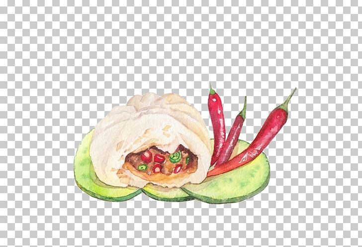 Baozi Veggie Burger Stuffing Watercolor Painting PNG, Clipart, Bun, Capsicum Annuum, Cucumber, Cucumber Slices, Cuisine Free PNG Download