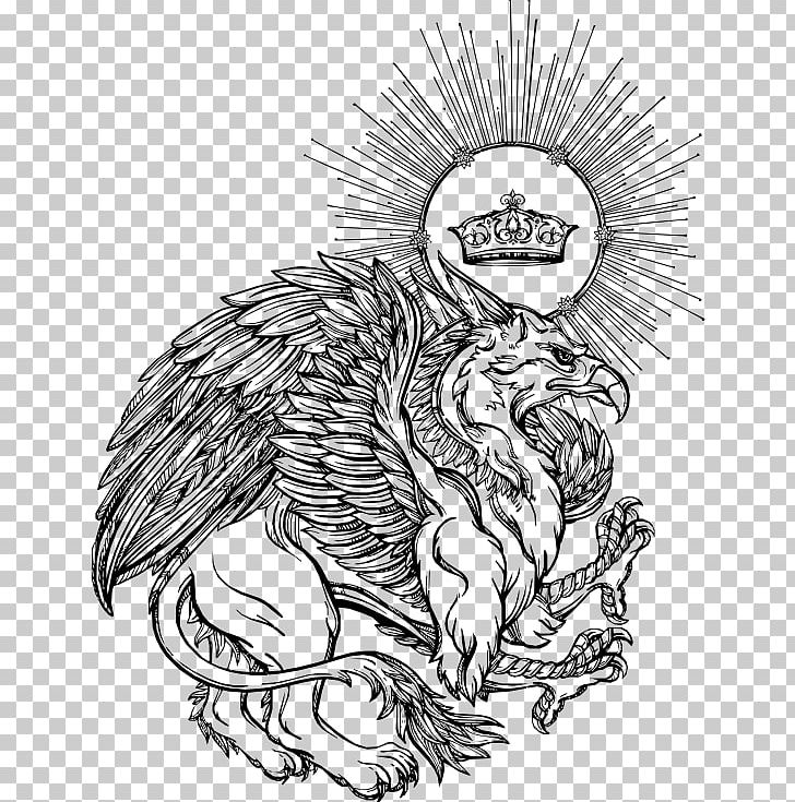 Griffin Sleeve Tattoo Legendary Creature Phoenix PNG, Clipart, Art, Artwork, Bird, Cartoon, Dragon Free PNG Download