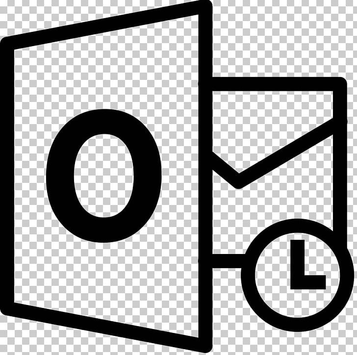 Computer Icons Outlook.com Microsoft Outlook Email Microsoft Office 365 PNG, Clipart, Angle, Area, Black, Black And White, Brand Free PNG Download