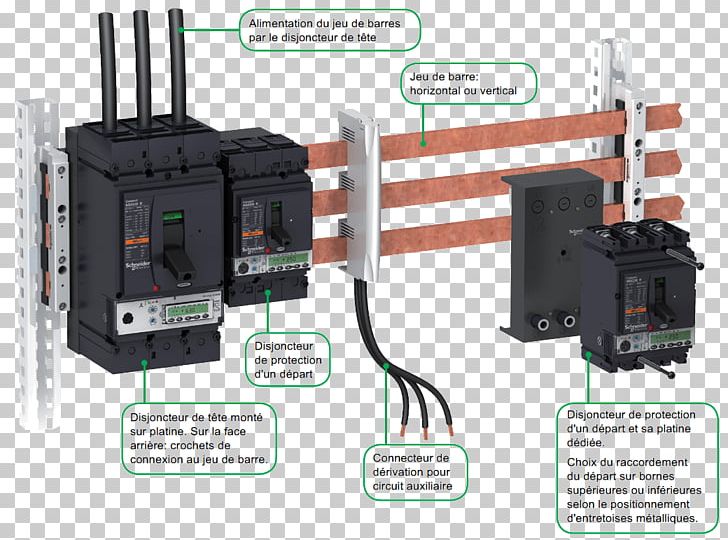 Circuit Breaker Busbar Electric Power Distribution Electricity Electric Potential Difference PNG, Clipart, Ampere, Circuit Breaker, Circuit Component, Copper, Dice Free PNG Download