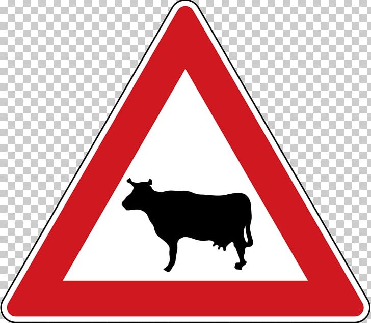 Traffic Sign Road Car Warning Sign PNG, Clipart, Area, Black And White, Bull, Car, Cattle Like Mammal Free PNG Download