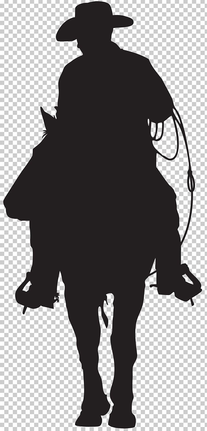 American Frontier Cowboy Silhouette PNG, Clipart, American Frontier, Animals, Black, Black And White, Cattle Like Mammal Free PNG Download