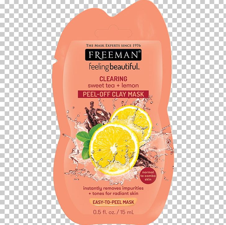 Freeman Feeling Beautiful Avocado & Oatmeal Clay Mask Freeman Feeling Beautiful Sweet Tea & Lemon Peel-Away Clay Mask Facial Freeman Feeling Beautiful Cucumber Peel-Off Mask PNG, Clipart, Citrus, Clay, Cosmetics, Exfoliation, Face Free PNG Download