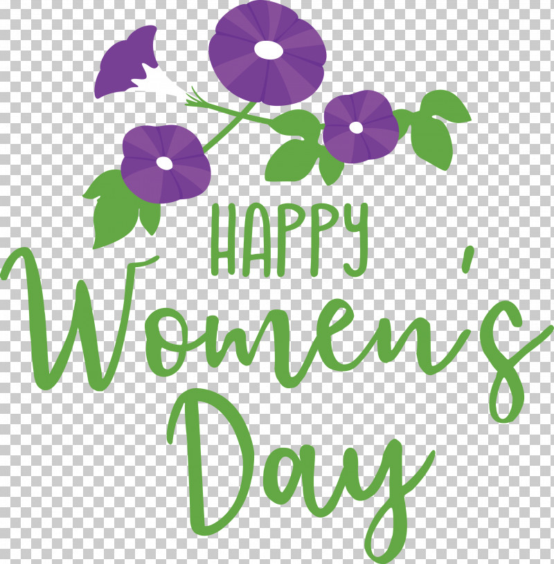 Happy Women’s Day PNG, Clipart, Floral Design, Flower, Green, Leaf, Logo Free PNG Download