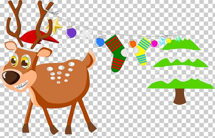 Christmas Tree Reindeer PNG, Clipart,  Free PNG Download