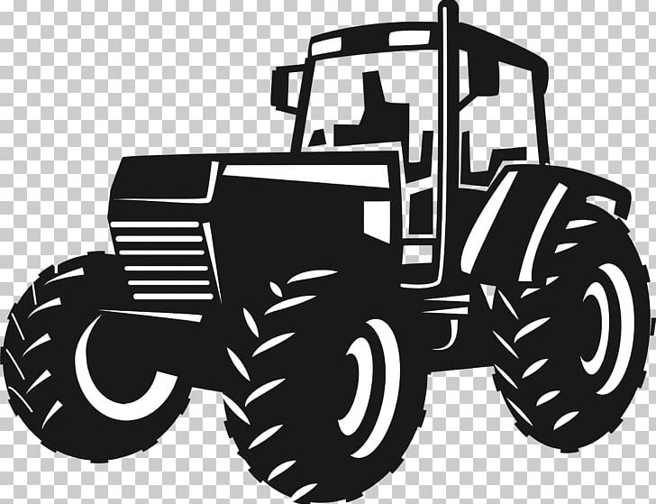 John Deere Tractor Agriculture PNG, Clipart, Automotive Design, Automotive Exterior, Automotive Tire, Automotive Wheel System, Black And White Free PNG Download