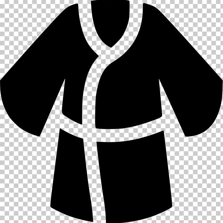 Sleeve Bathrobe T-shirt Kimono PNG, Clipart, Aangeknipte Mouw, Bathrobe, Belt, Black, Black And White Free PNG Download