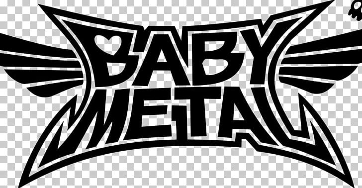 BABYMETAL Logo Distortion Decal Live At Budokan: Black Night PNG, Clipart, Area, Art, Babymetal, Baby Metal, Black And White Free PNG Download