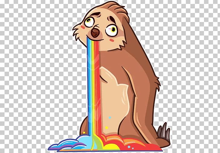 Sloth Sticker Telegram Mammal PNG, Clipart, Big Cats, Carnivoran, Cartoon, Catlike, Cat Like Mammal Free PNG Download