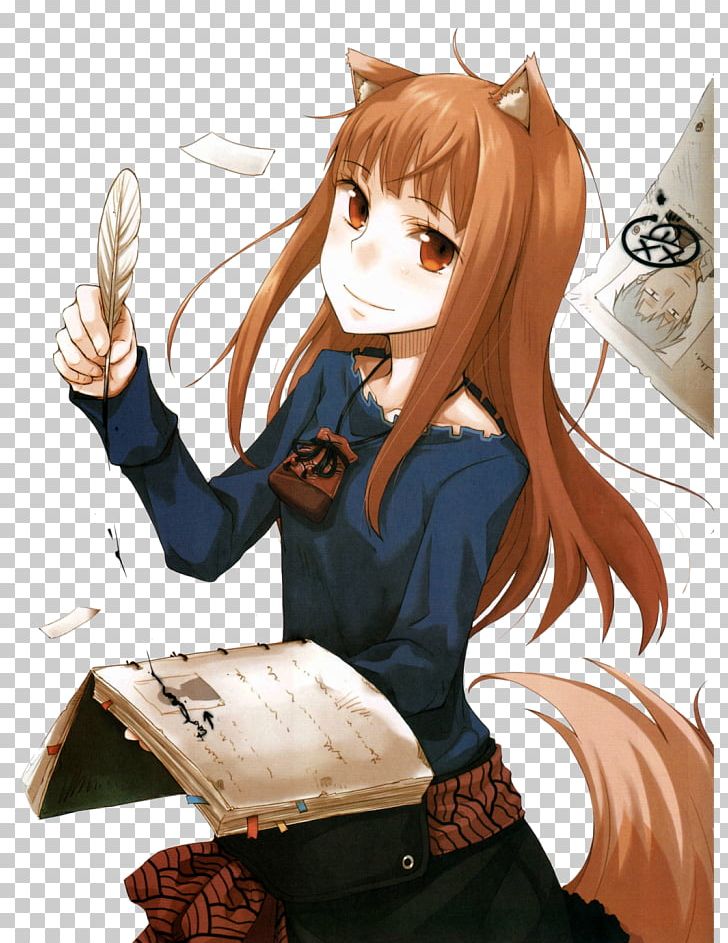 Spice And Wolf Gray Wolf Anime Manga PNG, Clipart, Anime, Arm, Black Hair, Brown Hair, Cartoon Free PNG Download