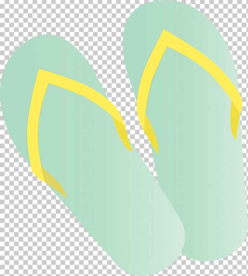 Flip-flops Shoe Yellow Line Meter PNG, Clipart, Flipflops, Line, Meter, Paint, Shoe Free PNG Download