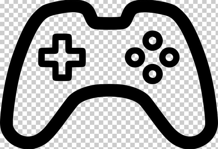 Joystick Game Controllers Video Game Computer Icons PNG, Clipart, Area, Black And White, Computer Icons, Controller, Electronics Free PNG Download