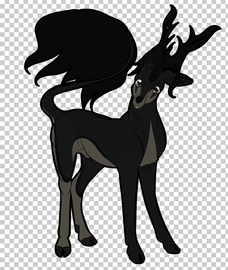 Dog Reindeer Silhouette Goat Shadow PNG, Clipart, Antler, Black And White, Carnivoran, Deer, Deviantart Free PNG Download