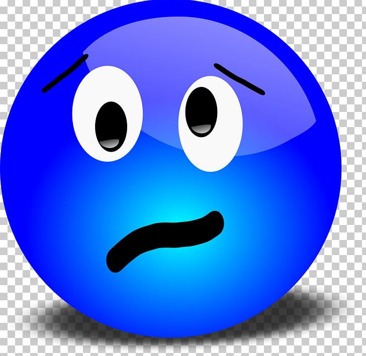 Smiley Face Emoticon Worry PNG, Clipart, Anxiety, Blue, Circle, Emoticon, Face Free PNG Download