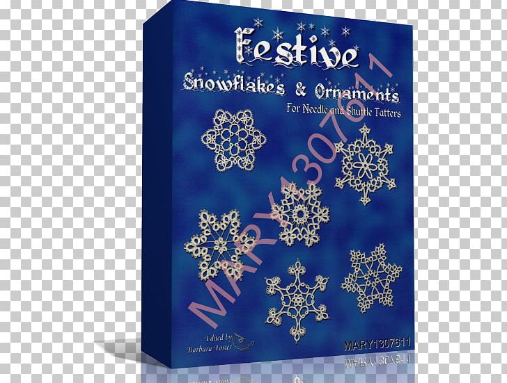 Tatting With Beads Jewelry Snowflake Hand-Sewing Needles Embroidery PNG, Clipart, Blue, Cobalt Blue, Crochet, Embroidery, Festive Ornaments Free PNG Download