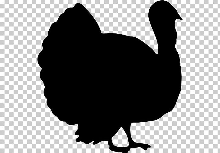 Turkey Meat Silhouette PNG, Clipart, Animals, Beak, Bird, Black And White, Chicken Free PNG Download