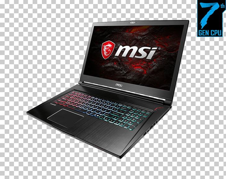 Laptop Mac Book Pro MSI GS73VR Stealth Pro Intel Core I7 PNG, Clipart, Brand, Computer, Ddr4 Sdram, Electronic Device, Electronics Free PNG Download