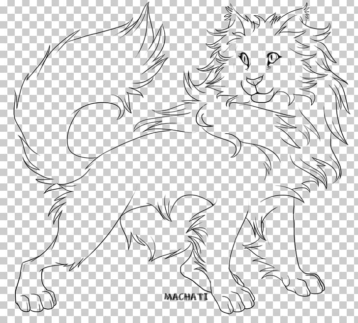 Line Art Felidae Maine Coon Drawing PNG, Clipart, Animal, Artwork, Black And White, Carnivoran, Cartoon Free PNG Download