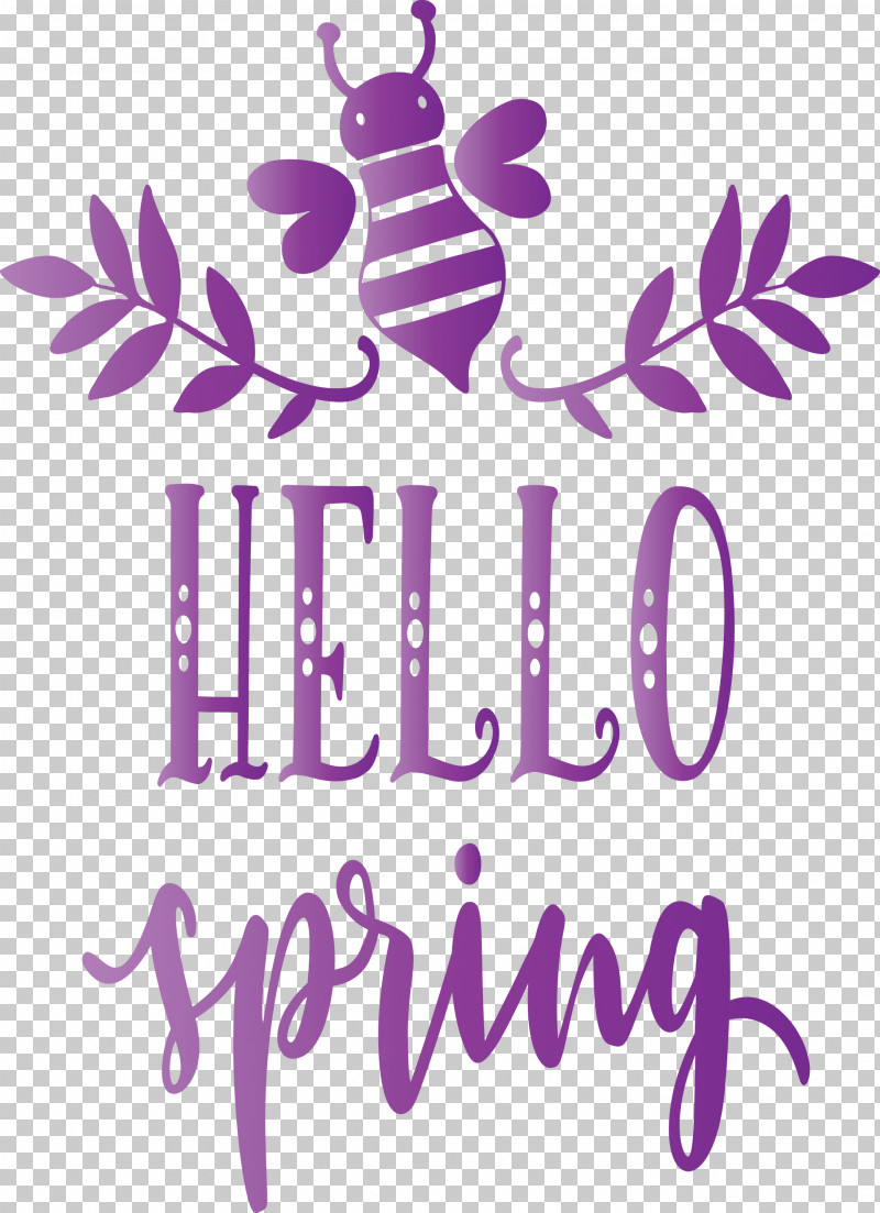 Hello Spring Spring PNG, Clipart, Hello Spring, Logo, Magenta, Plant, Purple Free PNG Download