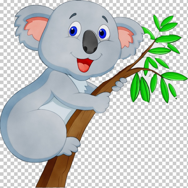 Koala Cartoon Animal Figure PNG, Clipart, Animal Figure, Cartoon, Koala, Paint, Watercolor Free PNG Download