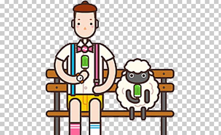 Ice Cream Cartoon Illustration PNG, Clipart, Animals, Area, Benches, Business Man, Cartoon Free PNG Download