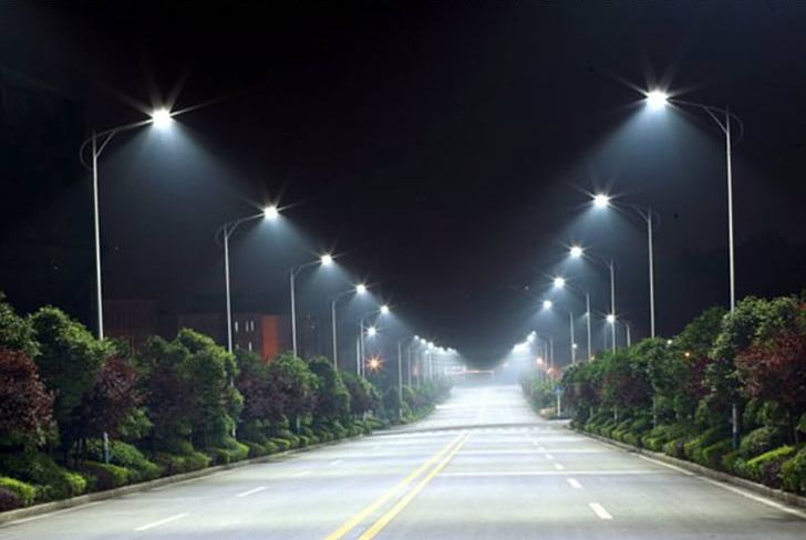LED Street Light Lighting Light-emitting Diode PNG, Clipart, Computer Wallpaper, Electricity, Electric Light, Evening, Fixed Link Free PNG Download