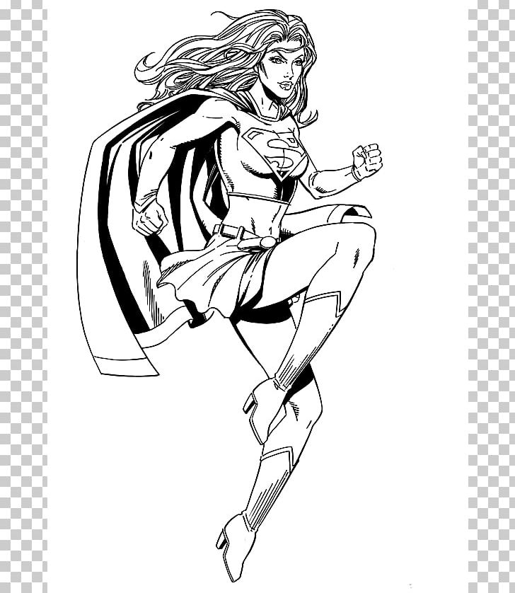 Supergirl Diana Prince Batgirl Clark Kent Superwoman PNG, Clipart, Arm, Black And White, Black Superwoman Pictures, Cartoon, Comic Book Free PNG Download