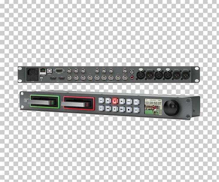 Blackmagic Design HyperDeck Studio 12G Serial Digital Interface Blackmagic Design HYPERD/ST2 Solid-state Drive PNG, Clipart, 4k Resolution, Audio Equipment, Electronic Device, Electronics, Modulator Free PNG Download
