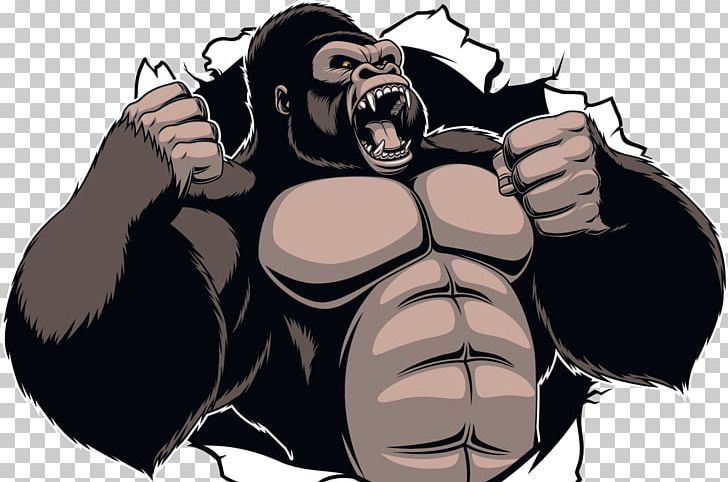 Gorilla King Kong Ape Cartoon PNG, Clipart, Animals, Ape, Arm, Art, Cartoon Free PNG Download