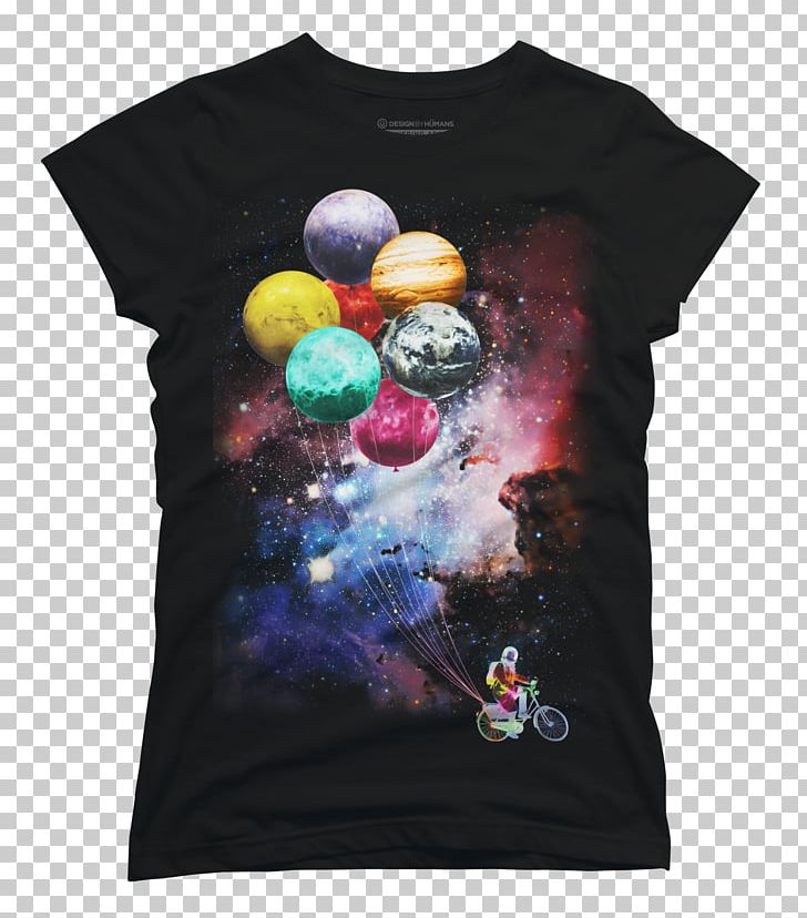 Printed T-shirt Sleeveless Shirt Design By Humans PNG, Clipart, Astronaut, Bright, Clothing, Courier, Design By Humans Free PNG Download