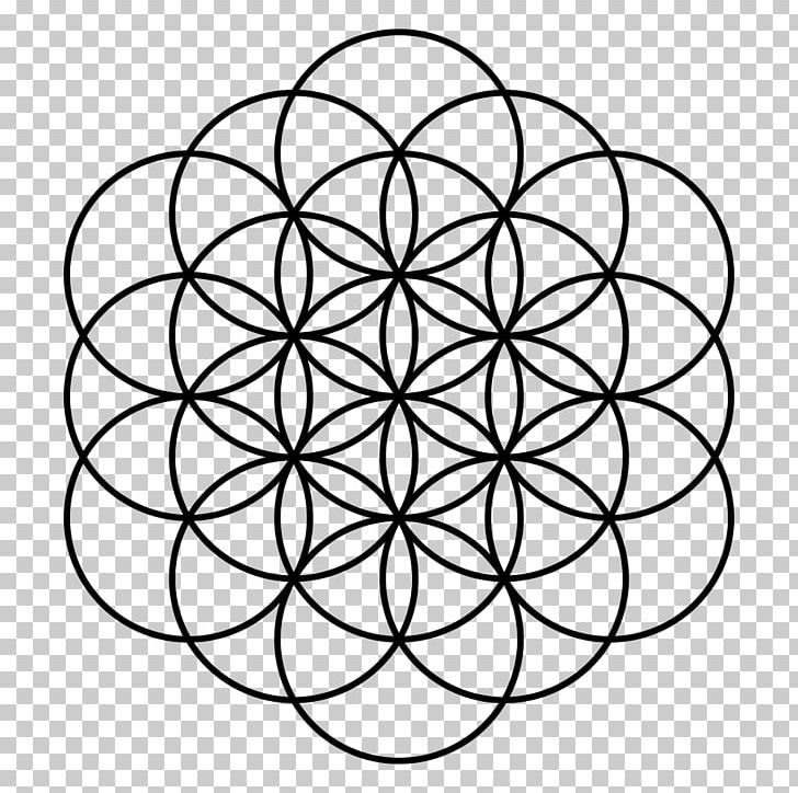 Overlapping Circles Grid Coldplay A Head Full Of Dreams Sacred Geometry PNG, Clipart, Area, Art, Black And White, Circle, Coldplay Free PNG Download