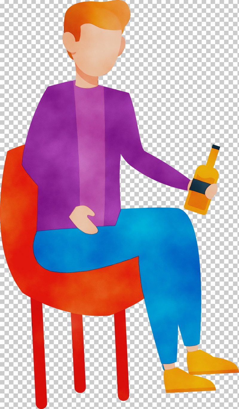 Character Purple Chair Line Behavior PNG, Clipart, Behavior, Chair, Character, Character Created By, Human Free PNG Download
