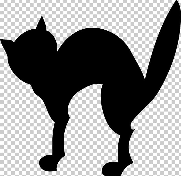 Black Cat Halloween Silhouette PNG, Clipart, Animals, Art, Black, Black And White, Black Cat Free PNG Download