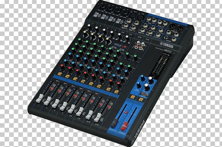 Microphone Audio Mixers Mixing Console Yamaha MG12 No. Of Channels:12 Yamaha MG12XU Yamaha Corporation PNG, Clipart, Audio Equipment, Audio Mixers, Audio Mixing, Electronic Instrument, Electronics Free PNG Download
