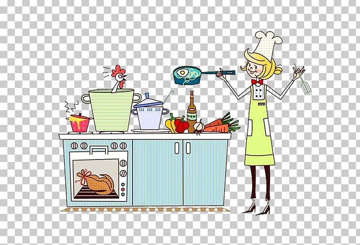 Cooking Chef Kitchen Food Illustration PNG, Clipart, Apron, Area, Art, Beauty, Cabinets Free PNG Download