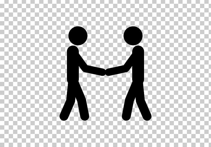 Handshake Computer Icons Stick Figure Holding Hands PNG, Clipart, Animation, Area, Black And White, Communication, Conversation Free PNG Download