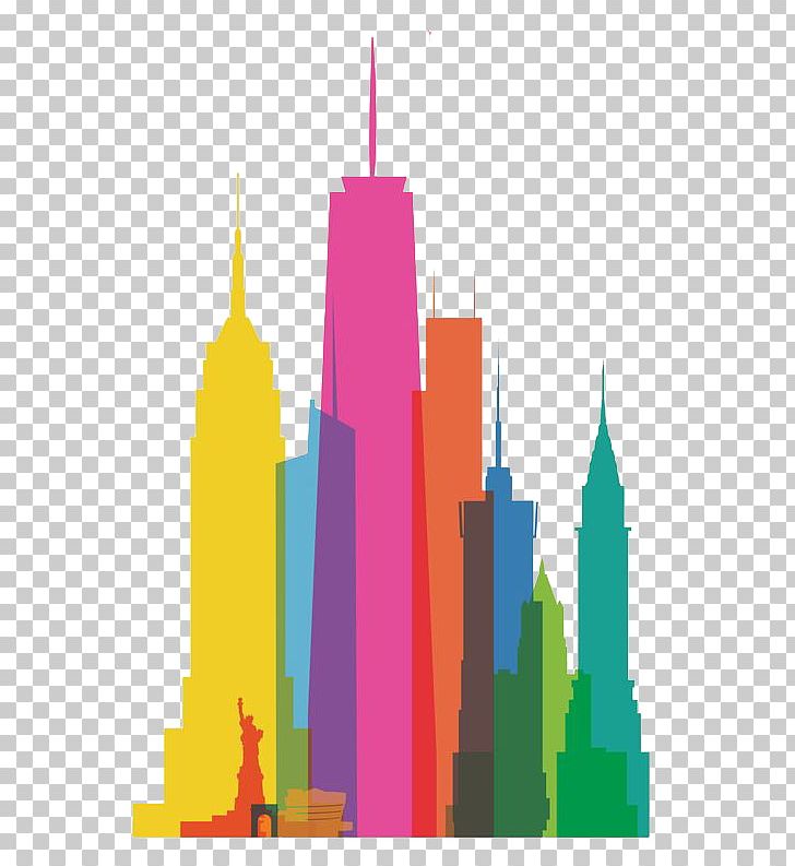 New York City Skyline Watercolor Painting Canvas Print PNG, Clipart,  Free PNG Download