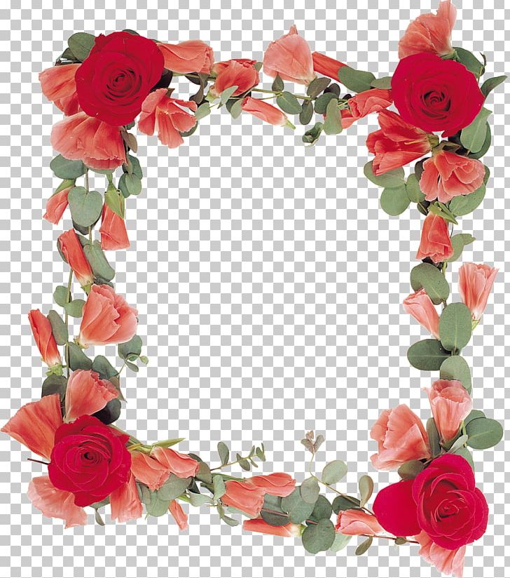 Garden Roses Flower Frames PNG, Clipart, Artificial Flower, Border, Cut Flowers, Floral Design, Floristry Free PNG Download