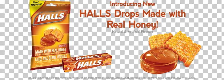 Halls Vegetarian Cuisine Food Throat Lozenge Honey PNG, Clipart, Brand, Cheesecake, Convenience Food, Cough, Flavor Free PNG Download