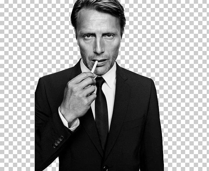 Mads Mikkelsen Hannibal Lecter Male PNG, Clipart, Actor, Anthony Hopkins, Black And White, Business Executive, Celebrities Free PNG Download