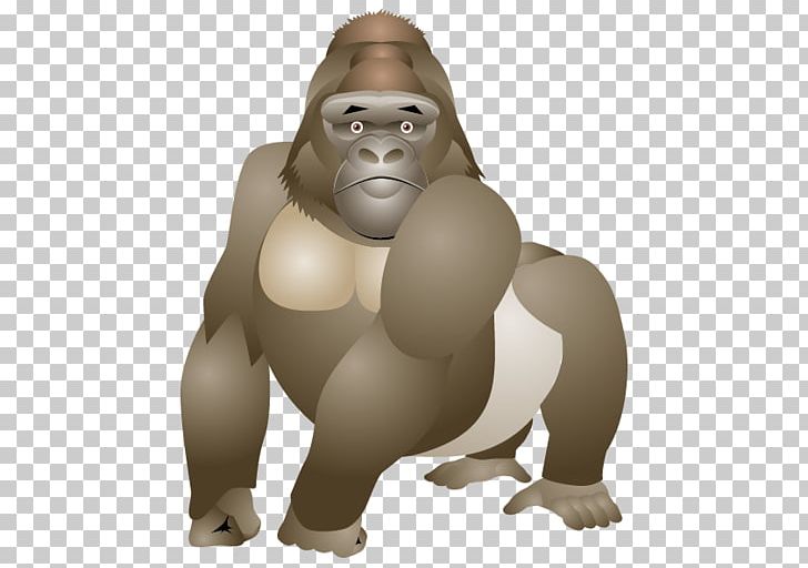 Gorilla Monkey Animation PNG, Clipart, Animal, Animals, Brown, Carnivoran, Gimp Free PNG Download