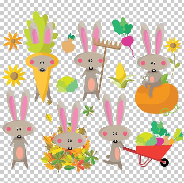 Easter Bunny Rabbit PNG, Clipart, Animal Figure, Autumn, Autumn Leaves, Autumn Tree, Baby Toys Free PNG Download
