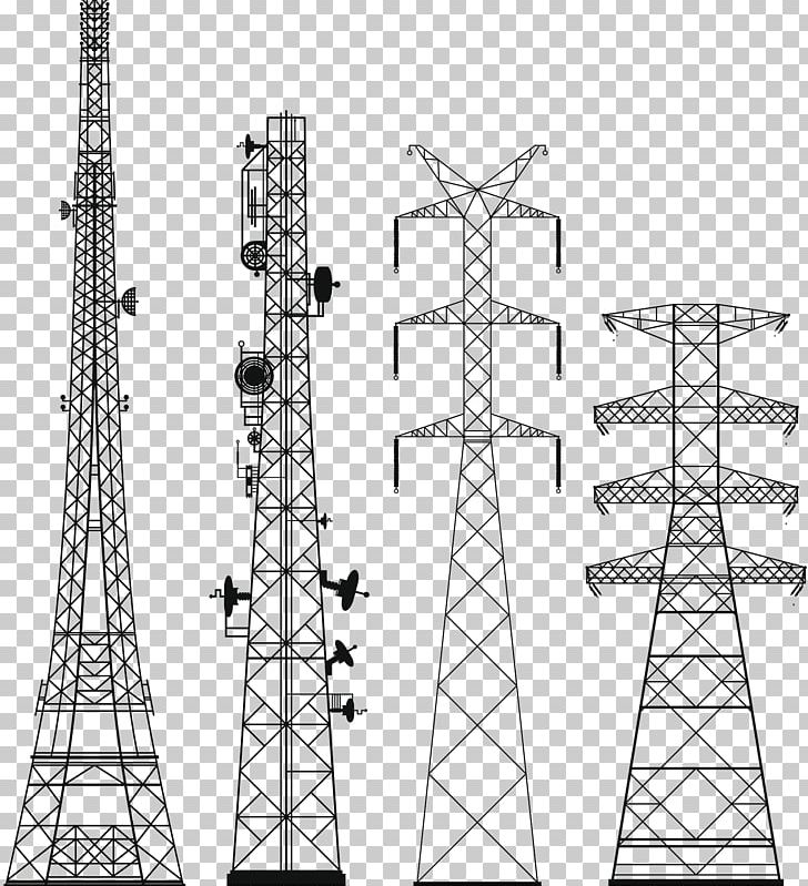 High Voltage Power Equipment PNG, Clipart, Aerials, Angle, Black And White, Broadcasting, City Building Free PNG Download