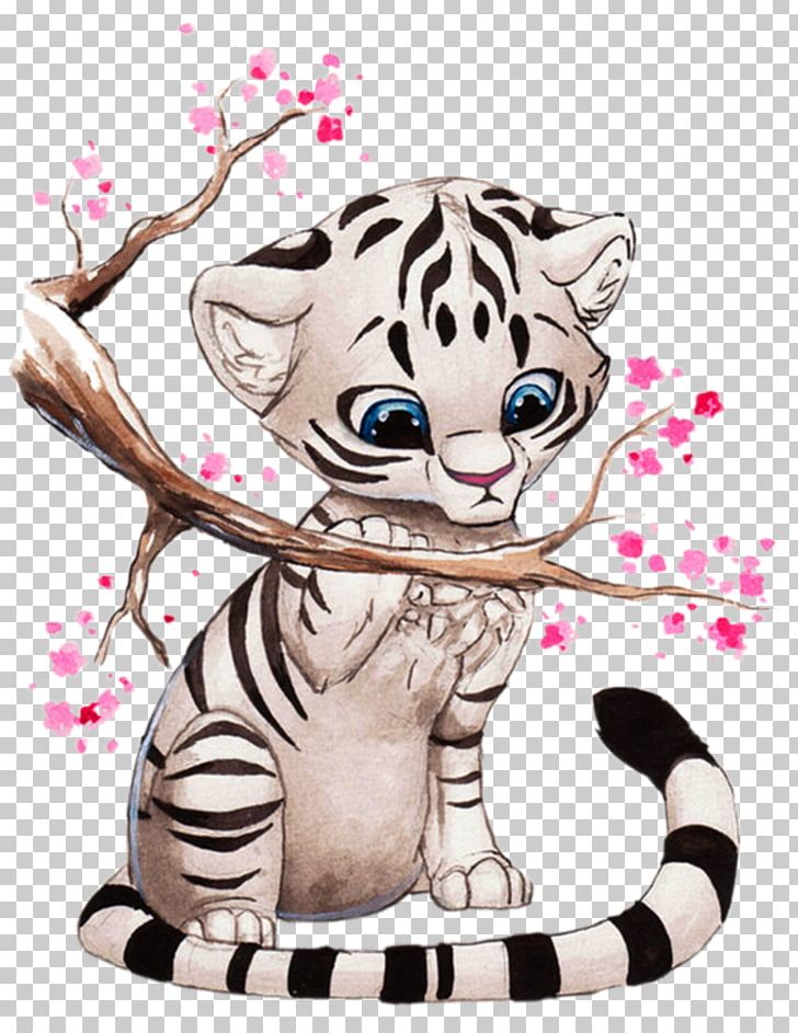 White Tiger (Ava Ayala) Cat Drawing PNG, Clipart, Animal, Animals, Art, Ava Ayala, Baby Tigers Free PNG Download