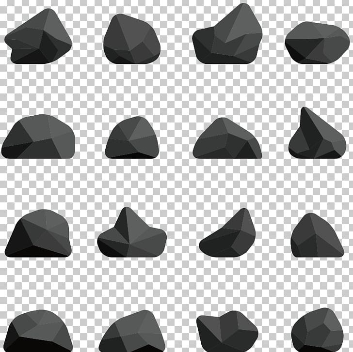 Rock Polygon Crystal Boulder PNG, Clipart, Angle, Big Stone, Black And White, Block, Geometric Free PNG Download
