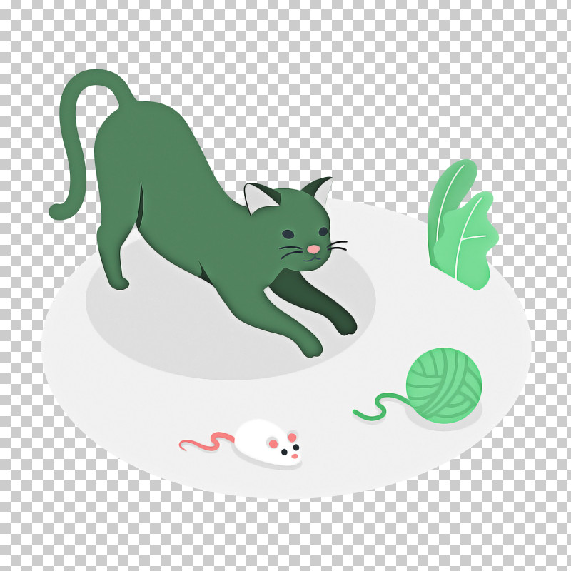 Cat Dog Cartoon Whiskers Tail PNG, Clipart, Cartoon, Cat, Dog, Drawing, Green Free PNG Download