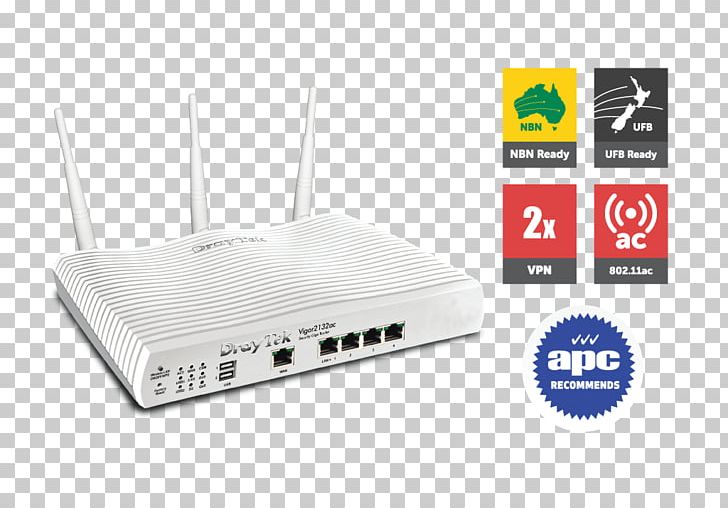 DrayTek Router G.992.5 Virtual Private Network IEEE 802.11ac PNG, Clipart, Computer Network, Electronics, Firewall, G9925, Gigabit Ethernet Free PNG Download