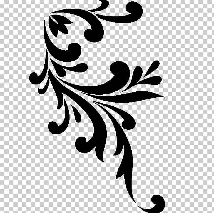 Paper Sticker Ornament PNG, Clipart, Art, Black And White, Branch, Fictional Character, Flora Free PNG Download